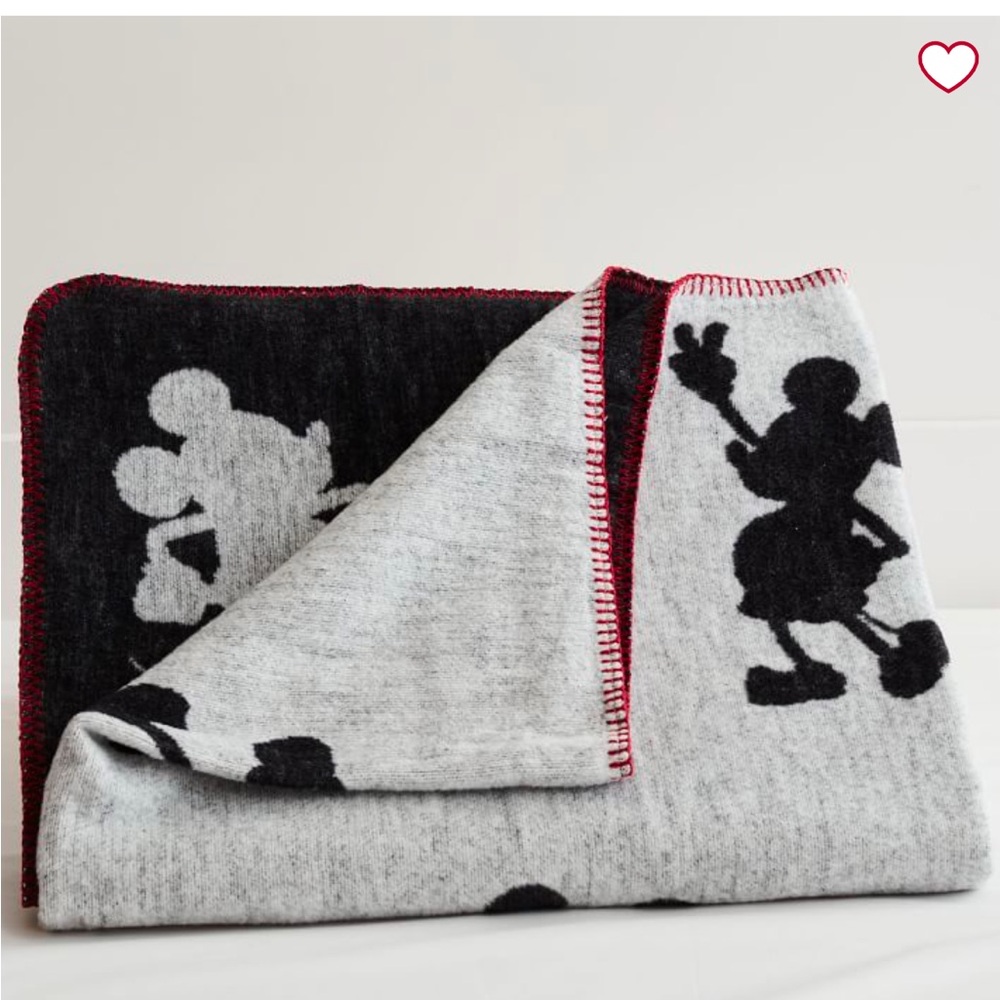 Pottery Barn Teen Disney Mickey Mouse Jaquard Throw